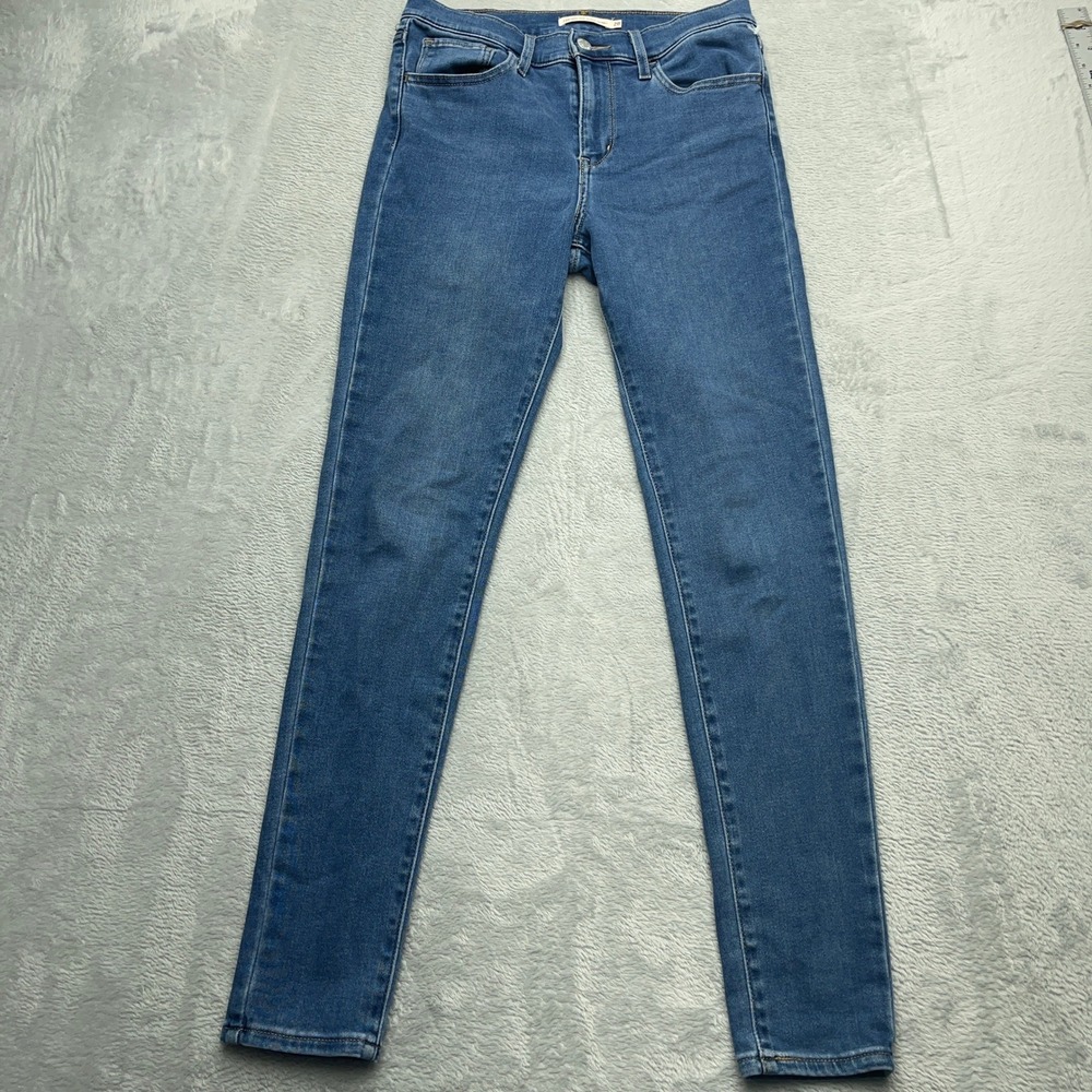 Levi's 720 High Rise Super Skinny Jeans 28x30 Blue Stretch Denim Cotton Casual